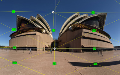Why you should choose us to create your virtual tour - detail of Sydney Opera House and post processing mark-up