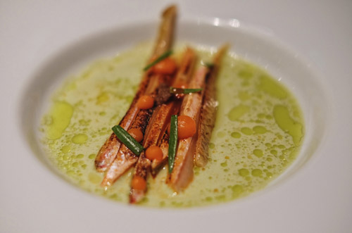 A plate of food at the Michelin star restaurant