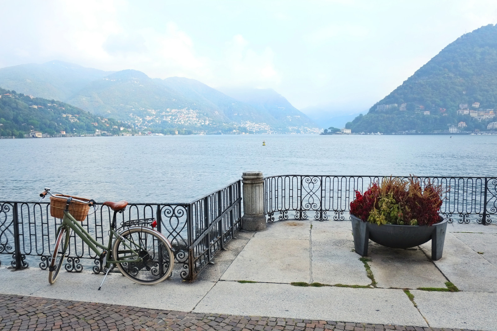 Lake Como from Como, Italy. Hotel and tourism photography by Kent Johnson at Hi-Fidelity 360.