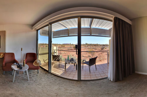 Uluru Resort Hotel, accomadation and grounds presented in a 360° Virtual Tour