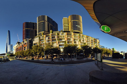 Virtual tour of Central Barangaroo Sydney, ferry terminal and International Towers.